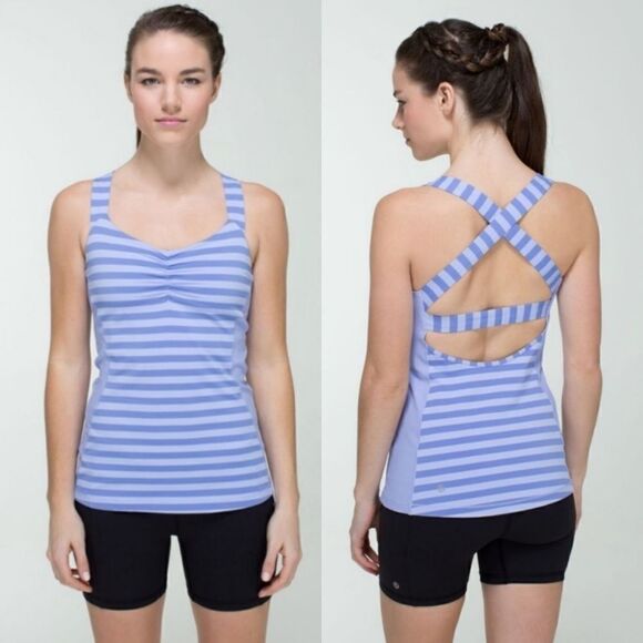 Lululemon Core Kicker Tank Apex Stripe Lavender - Picture 1 of 8
